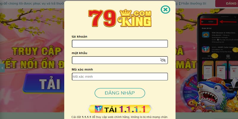 Cách đăng nhập 79KING siêu dễ cho tân thủ trên máy tính