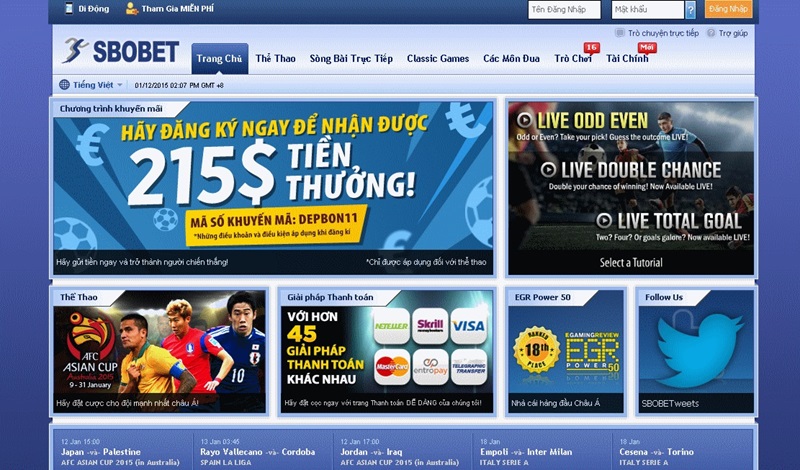 Lý do nên cược thể thao tại sảnh SBOBET 79King Lý do nên cược thể thao tại sảnh SBOBET 79King