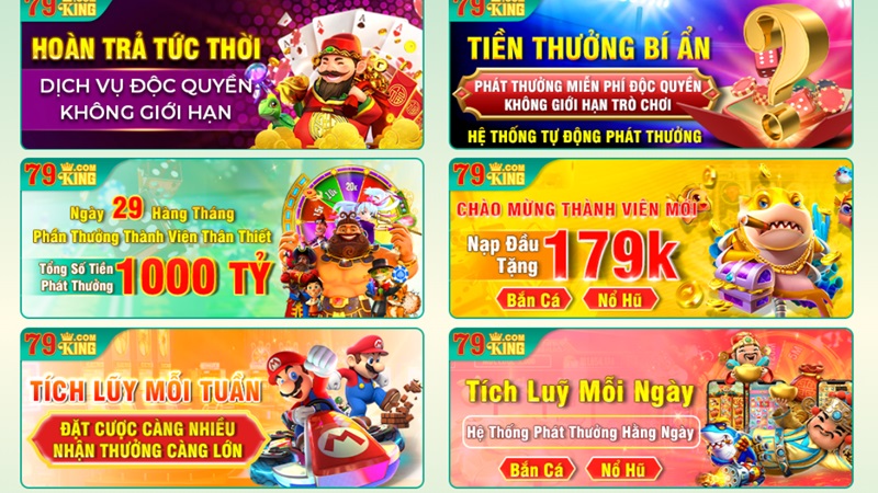 Tổng Hợp Các Khuyến Mãi 79king2 Hấp Dẫn Nhất Năm 2024 Tổng Hợp Các Khuyến Mãi 79king2 Hấp Dẫn Nhất Năm 2024